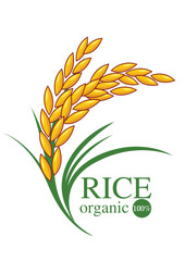 Beautiful rice logo that can be used as a brand