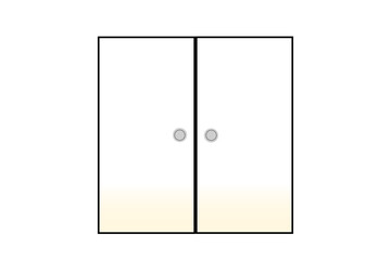 ふすま2枚　茶色のグラデーション