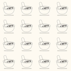 Alternative Medicine icons pattern illustration
