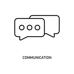 Fototapeta premium Icon a communication, isolated against a clean background.