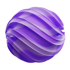 Abstract Purple Swirl Sphere Design Element for Backgrounds
