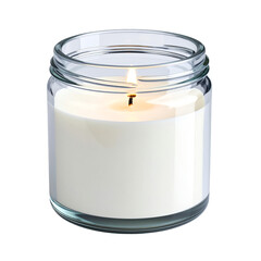 Buy white jar candle online scented candles for home decor aromatherapy isolated on transparent background