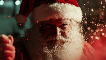 Festive Santa Claus Hat in Cinematic Video - Powered by Adobe