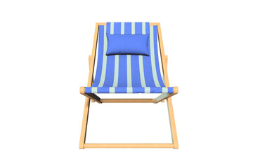 beach chair isolated 