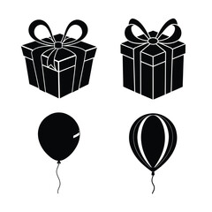 Birthday silhouette bundle 