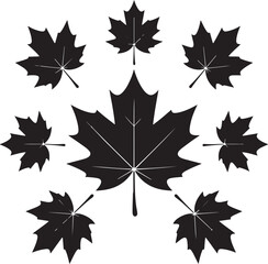 Obraz premium Maple Leaf Silhouette SVG – Canada Day Clipart DesignRustic Maple Leaf Vector – Autumn and Fall DecorCanadian Maple Leaf Cut File for Cricut & SilhouetteSimple Maple Leaf Outline – Nature Clipar