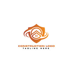 Construction Business Logo Design Vector Template