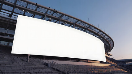 Sports Venue with Giant Digital Billboard