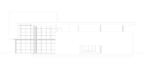 3D illustration of building project