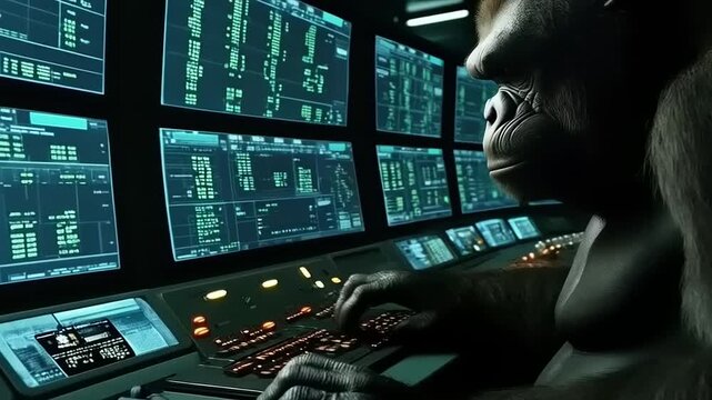 Gorilla Behind The Screen, Analyzing Data, Working On Multiple Monitor Display