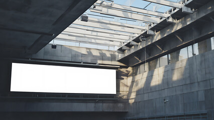 Fototapeta premium Expansive Stadium with Radiant Screens