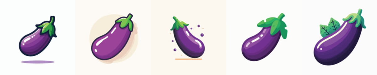 Vector of a eggplant.