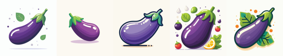 Vector of a eggplant.