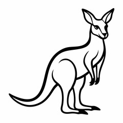 kangaroo vector art
