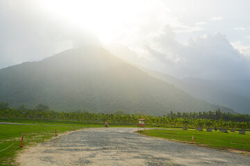 Mountain landscape of western ghats Coimbatore, India.