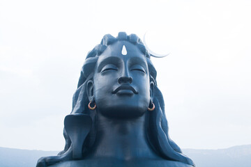 Lord Shiva statue in Coimbatore, India.