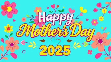 Playful Mother's Day 2025 Hand-Drawn Greeting