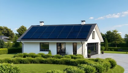 Eco-Friendly Home with Rooftop Solar Power