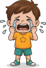 Crying Boy Cartoon