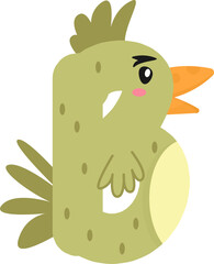 Whimsical Chicken and Rooster Alphabet & Numbers