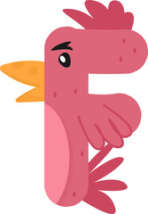 Whimsical Chicken and Rooster Alphabet & Numbers