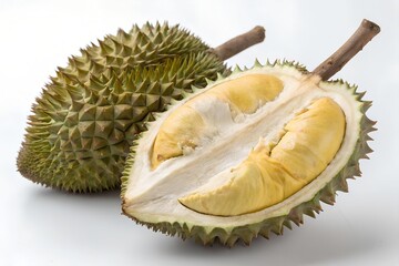 Obraz premium durian isolated on white background