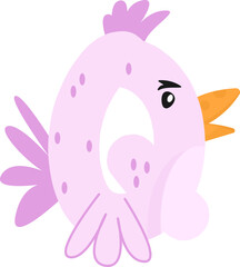 Whimsical Chicken and Rooster Alphabet & Numbers