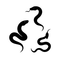 Obraz premium vector illustration of a snake symbol