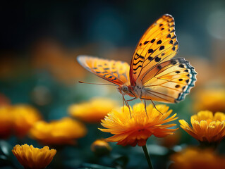 Orange Schmetterling