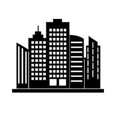 Obraz premium city buildings vector illustration