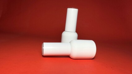 White jar of nail polish