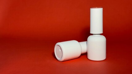 White jar of nail polish