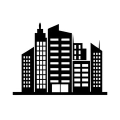 Fototapeta premium city buildings vector illustration