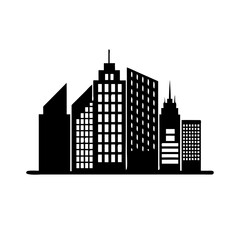 Obraz premium city skyline vector illustration