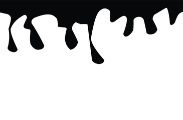 black liquid dripping molten frame background .eps