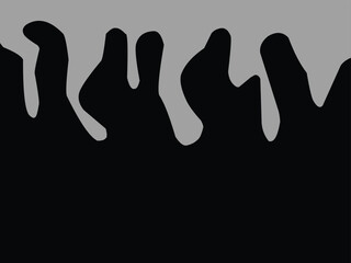 black and gray color liquid dripping molten splash shape  (20250607043501).eps