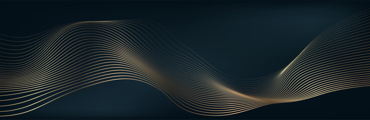 Naklejka premium Abstract background with flowing particles. 3d abstract sci-fi user interface concept with gradient dots and lines. Digital cyberspace, high tech, technology concept.