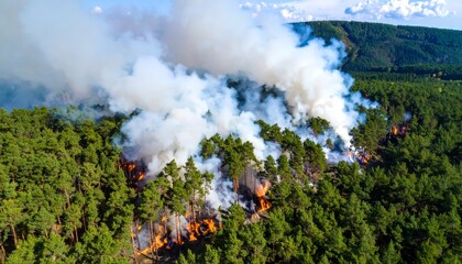 Wildfires release carbon dioxide (CO2) emissions and other greenhouse gases (GHG)