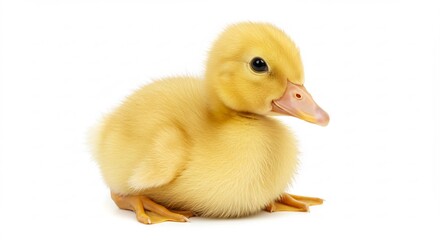 黄色い雛鳥 ふわふわ可愛い 柔らかな光に包まれて. AI Generated