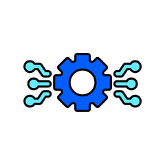 Icon a technology, isolated against a clean background.