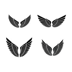 Obraz premium Intricate Wing Patterns for Tattoo Designs