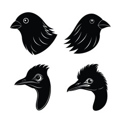 bird head silhouette bundle 