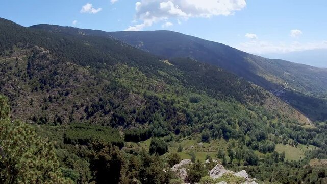 Beautiful valley in Spanish Pyrenees. Cerdanya, near Puigcerda