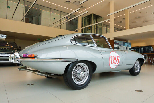 Almaty, Kazakhstan - May 29, 2025: Jaguar E-type 1965