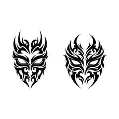 Stylish Mask Motifs for Artistic Expression