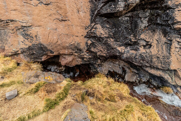 Source of the Amazon river at Mismi volcano, Peru