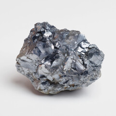 Natural zinc mineral specimen on clean white background..