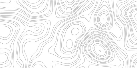 Topographic map background geographic line map with elevation assignments. Modern design with White background with topographic wavy pattern design. paper texture Imitation of a geographical map.