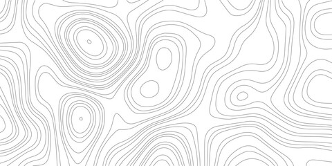 Fototapeta premium Topographic map background geographic line map with elevation assignments. Modern design with White background with topographic wavy pattern design. paper texture Imitation of a geographical map.