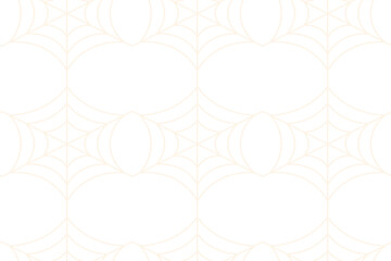Seamless vector Halloween pattern with orange spiderwebs on white isolated transparent background Repeating spooky vector design perfect for wrapping paper fabric textiles wallpapers and party decor.